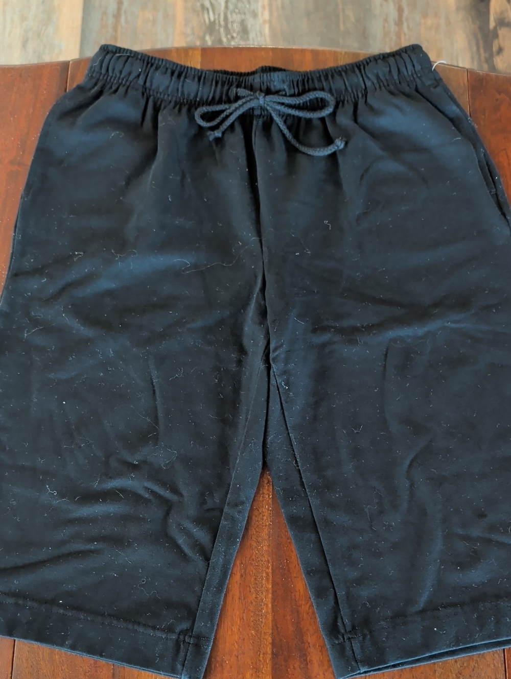 Karen Scott Black Elastic Drawstring Kids Shorts
